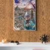 Seven wonders of the world canvas print on wall